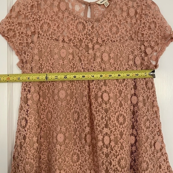 MONTEAU Top Lined Laced Top-Mauve size Medium - Picture 14 of 15
